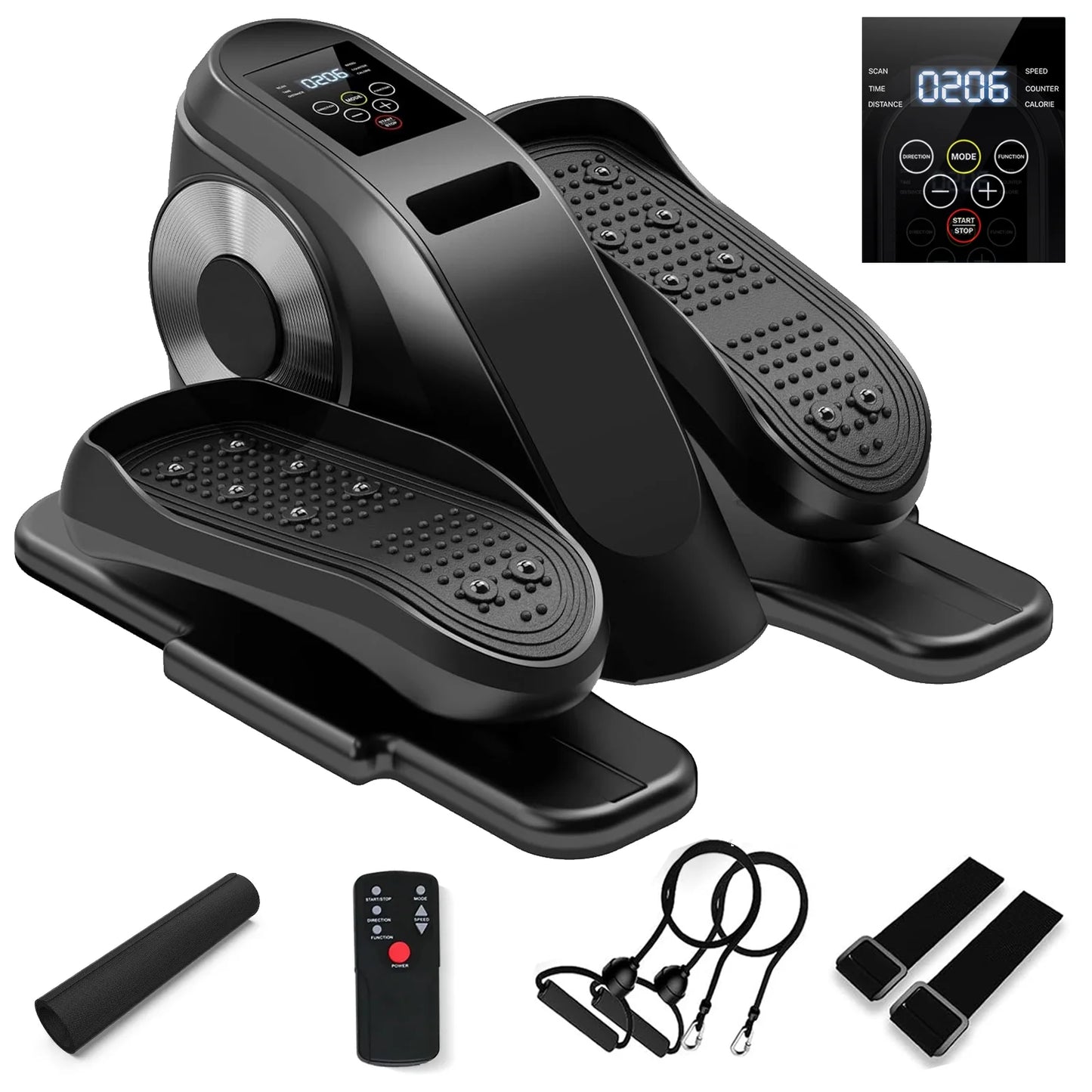 under Desk Elliptical, Electric Seated Foot & Leg Pedal Exerciser While Sitting for Seniors