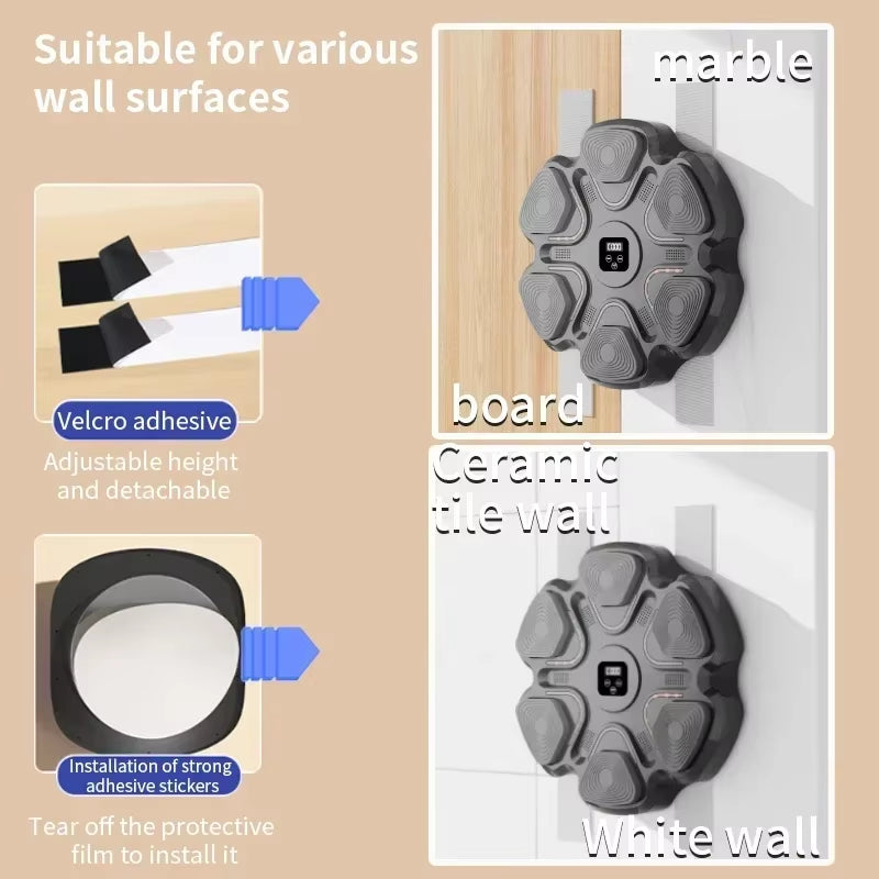 New Intelligent Music Boxing Training Machine, Adult/Children'S Boxing Coach Home Exercise Response Training Boxing Wall Target