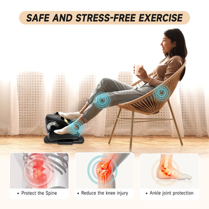 under Desk Elliptical, Electric Seated Foot & Leg Pedal Exerciser While Sitting for Seniors