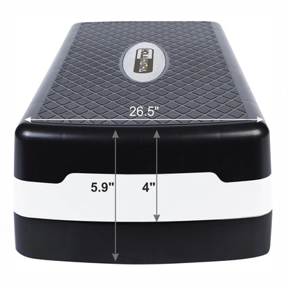 Multifunctional Fitness Aerobic Deck W/Storage Compartment,Silver